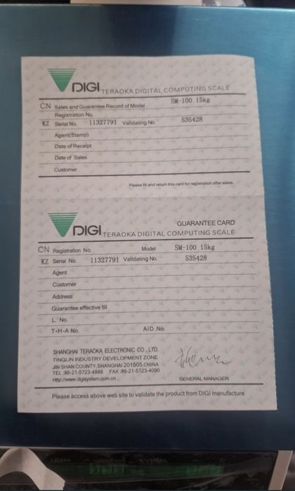 Весы DIGI SM-100