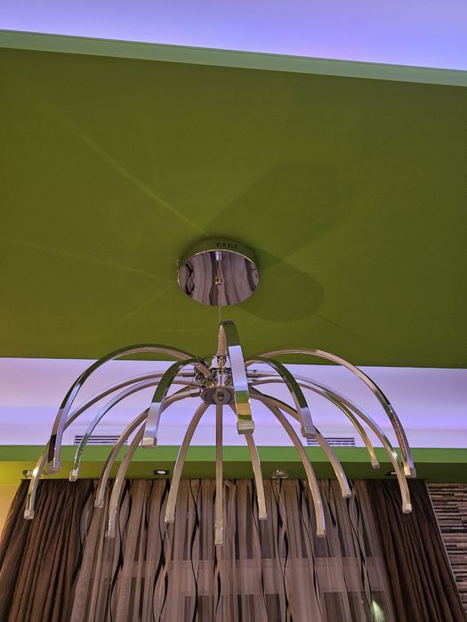 LED дизайнерски полилей тип Spider  Firework – 18 рамена, Ø73 см,хром