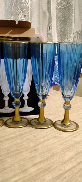 Синий Фужеры для сок