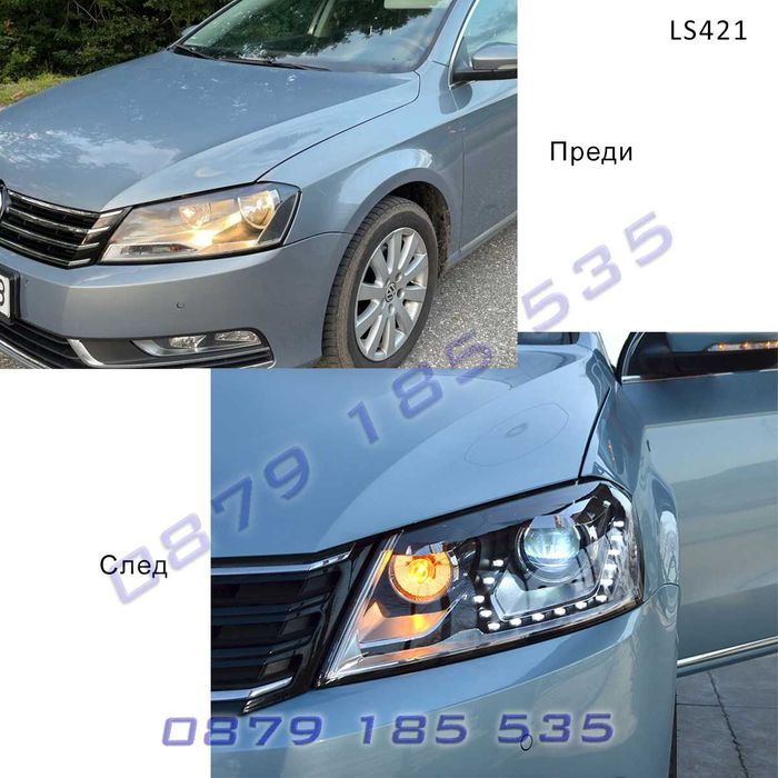 Тунинг LED фарове VW Passat 7 Volkswagen пасат лед светлини нова визия