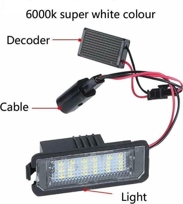 Lampa LED 18SMD Placuta Numar Skoda Superb 3T Seat Altea XL Exeo Leon3