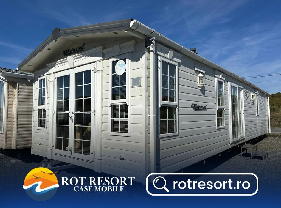 Alta Casă mobilă Abi Westwood nr. 182 | Tâmplărie PVC și încălzire centrală cu calorifere | 12 x 4 m | 2 dormitoare și 1 baie
