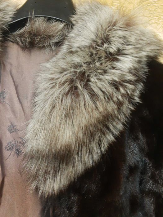 Визон,цели кожи,яка сребърна лисица,Висок клас,уникален,супер,НАМАЛЕН