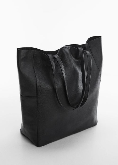 Сумка шопер  кожаная Mango