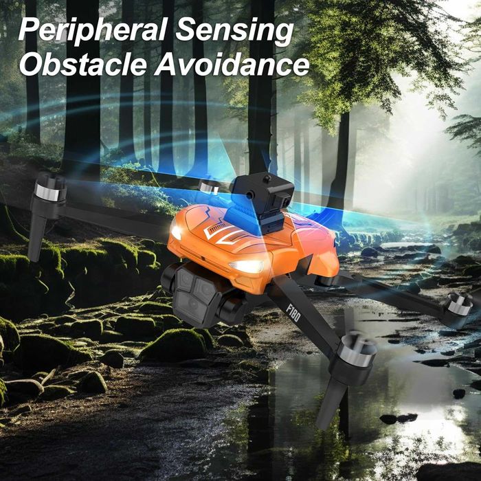 F180 GPS дрон с камера 4K, 4.5"LCD екран за начинаещи, 90°