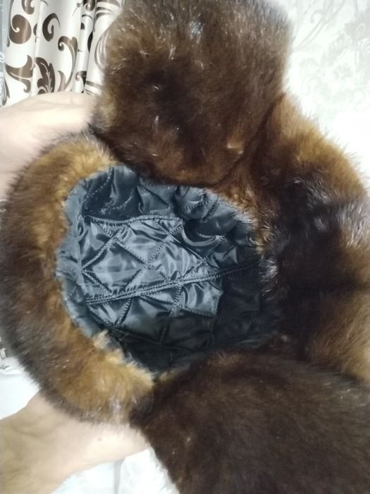 Норковая шапка ушанка