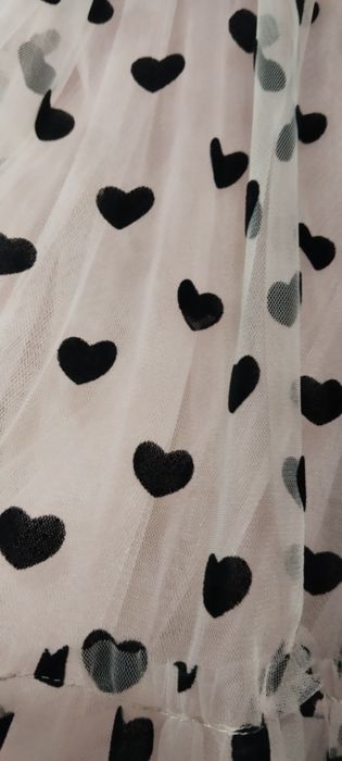 Фатиновая юбка с сердечками