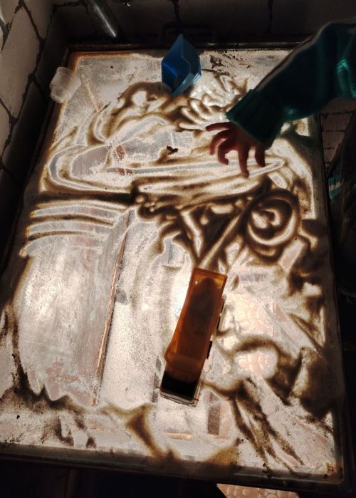 Рисовать песком детский