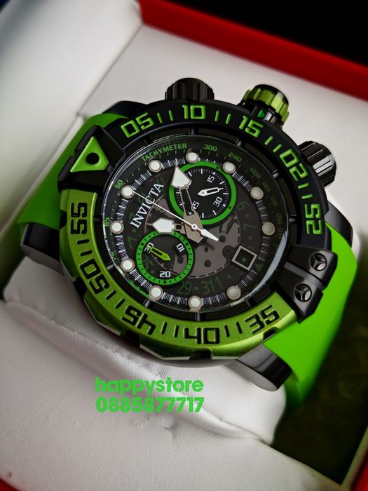 INVICTA Foxhound green 57 mm, Инвикта нов ръчен часовник