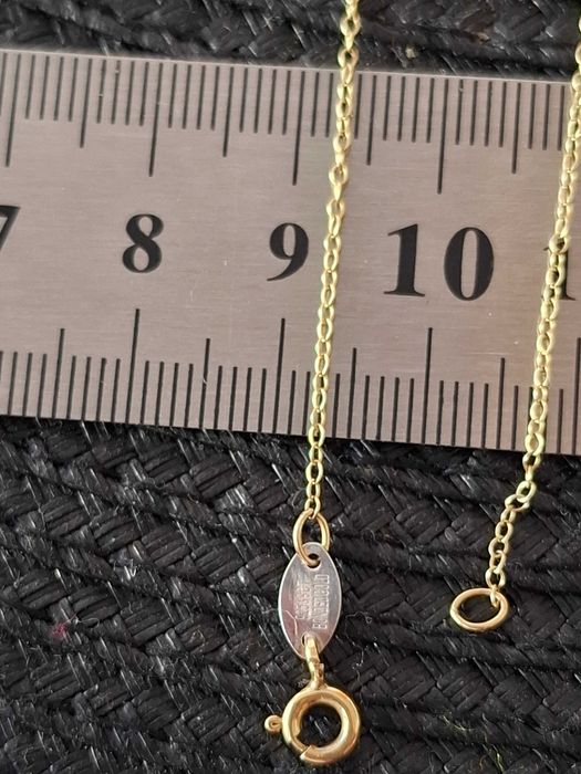 Сребърно колие с 9 карата златно покритие