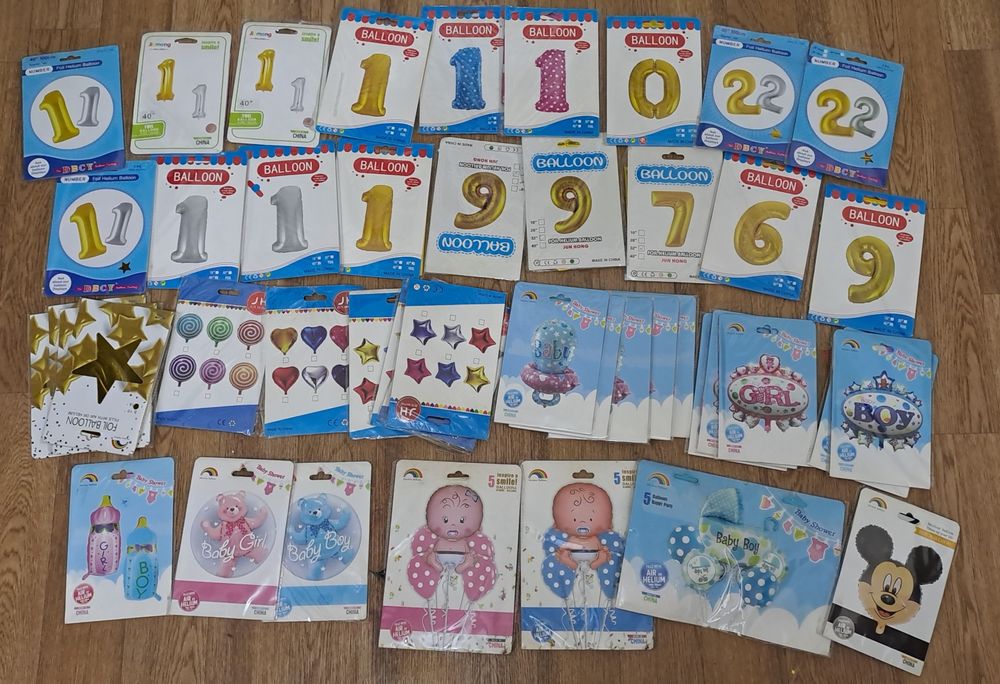 Шары фольгированные,  цифры