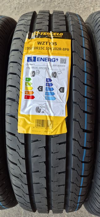 4 anvelope vara noi Tercelo 195/70/15 C ,dot 2025.Pretul este pe bucat