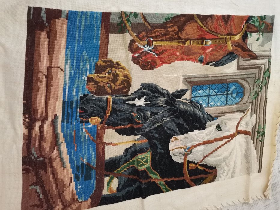 Гоблен коне на водопой