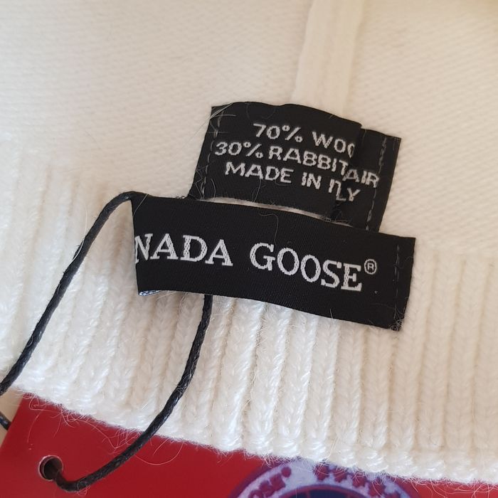 Caciula C a n a d a G o o s e, Alba, lana