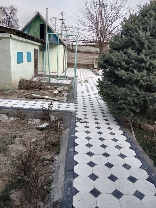 Укладка брусчатки