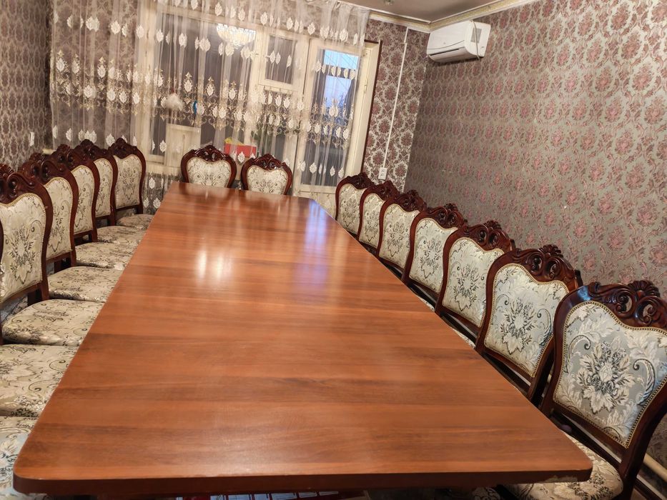 Стол, 16 стулья сатылады б/у