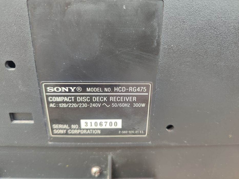 Музыкальный центр Sony MHC-RG475S