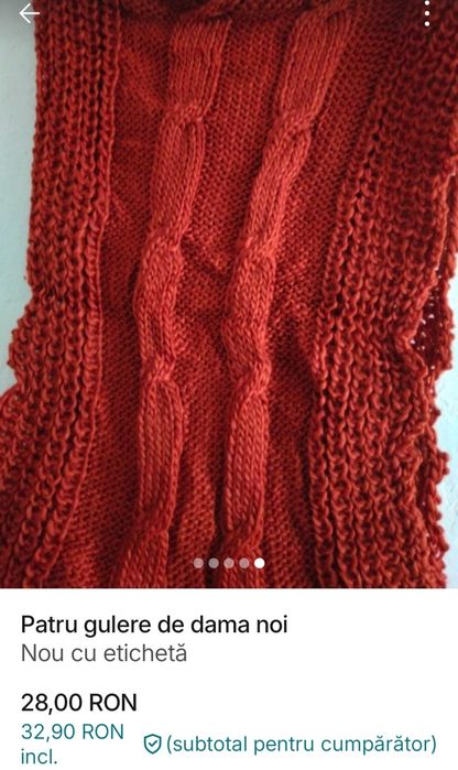 Trei gulere noi de damă