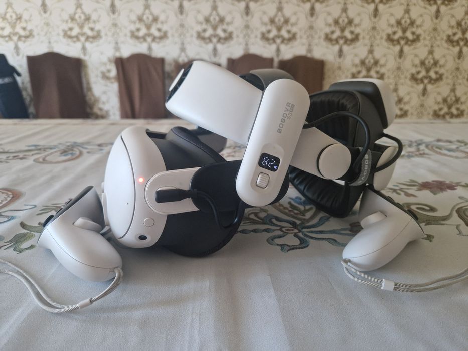 Meta quest 3 512гб вместе с креплением BOBOVR S3 Pro