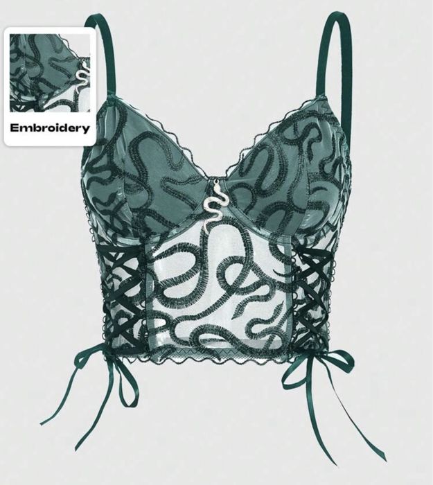 Корсет с бродерия