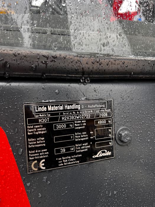 Stivuitor Linde H30T pe Gaz