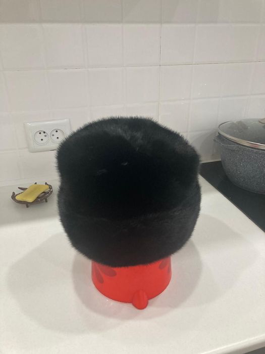 Норковая и чернобурка шапка