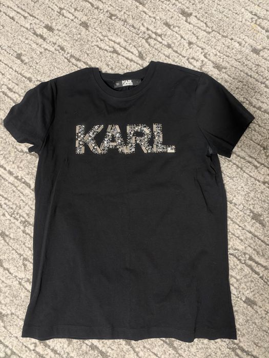 Тениска с камъни на Karl Lagerfeld