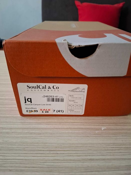 Нови мъжки черни кецове SoulCal