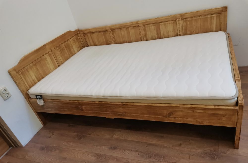 Легло приста (масив) с еднолицев матрак TED