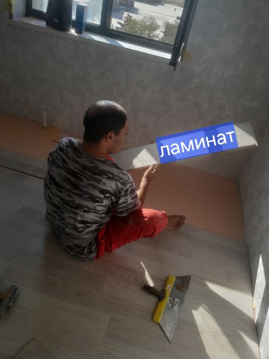 Поклейка обойев ламинат эмуляция косметический гипсакартон падключ
