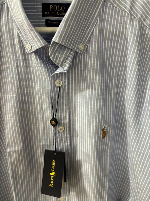Camasa Polo Ralph Lauren alba cu dungi