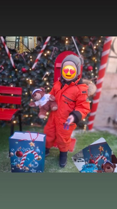 Продам комбинезон , зимний. Шапка варежки в подарок