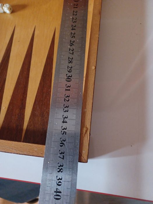 Българска дървена лак табла и шах за игра