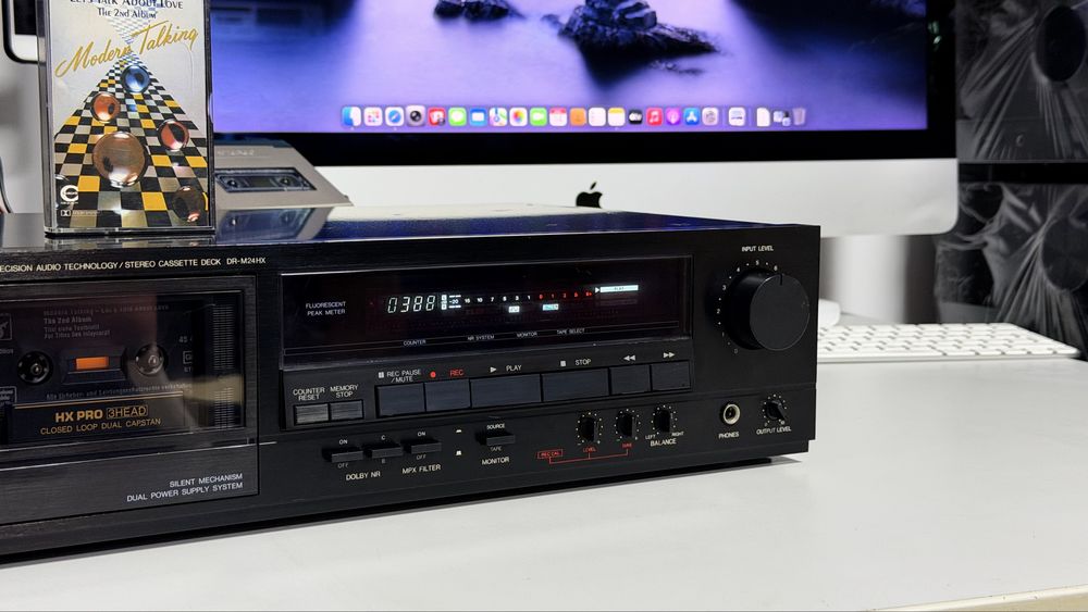 Denon DR-M24HX – Cassette Deck 3 Head, Closed Loop Dual Capstan, HX Pro, Dolby B/C, Bias, Rec Cal, Made in Japan