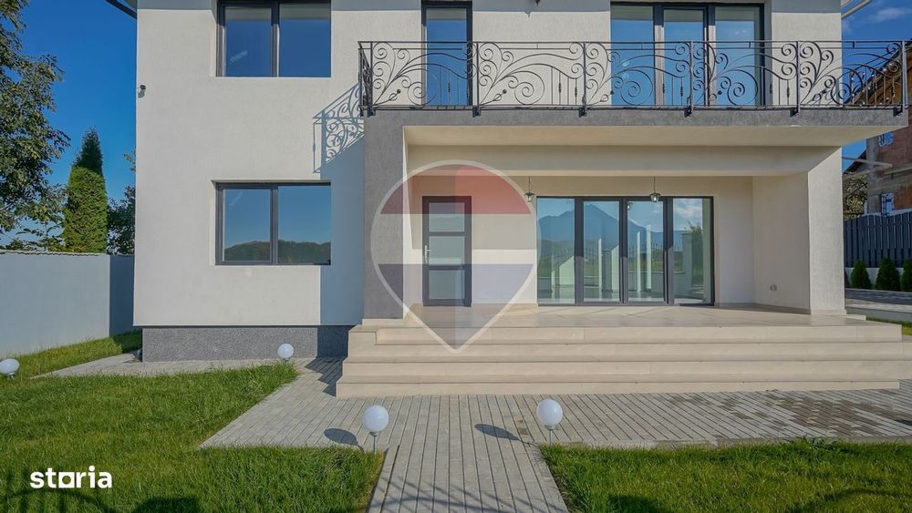 Casă modernă Bunloc, vedere Bucegi, 186 mp, comision 0