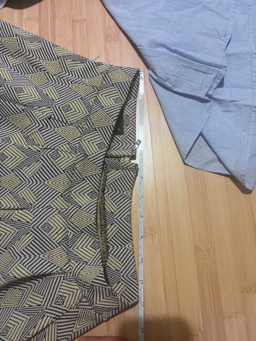 ZARA светлосиня риза + ефектна пола Francesca – комплект XS/S
