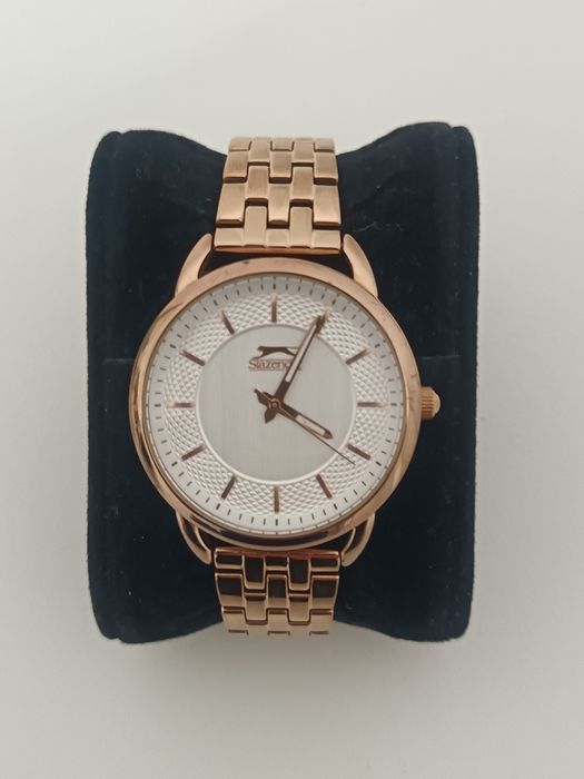 Ceas Slazenger Rose Gold / alb-argintiu