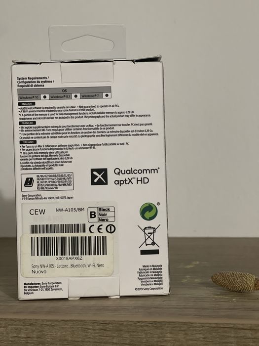 Sony NW-A105 Walkman – stare excelentă, sunet Hi-Res, Wi-Fi & Android