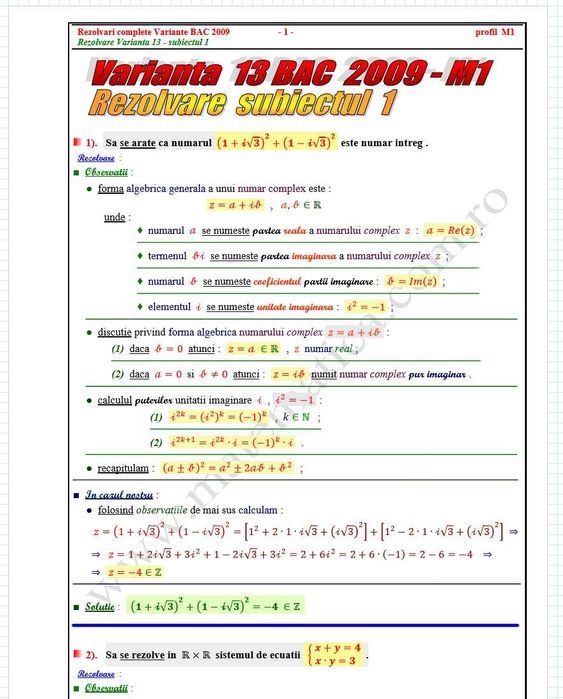 Meditatii matematica