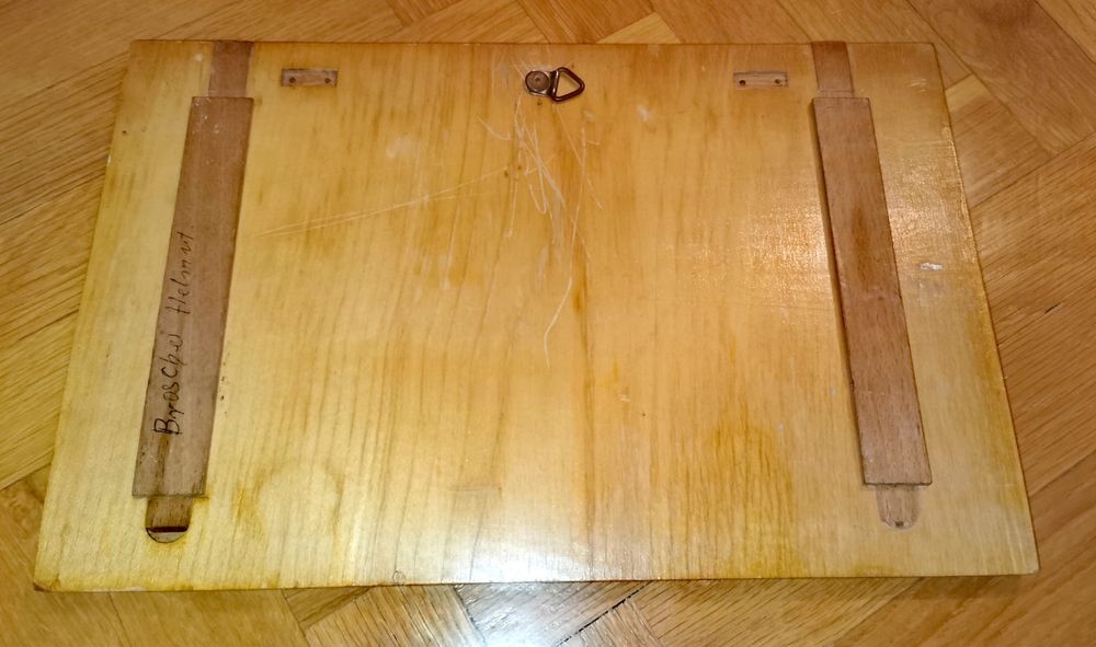 Антикварна картина дървена интарзия на Луис Армстронг ръчна изработка