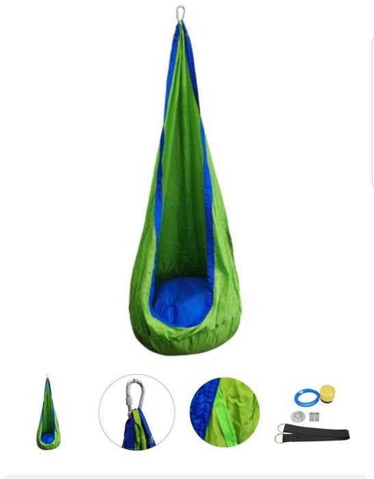 Хамак с Дървени рейки, Парашутен Памучен Мрежа Стол Hamak Хамаци Люлка