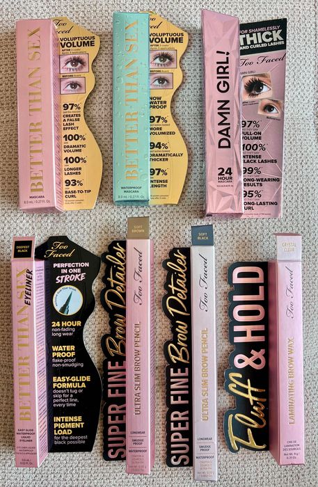Оригинална козметика спирали и др. Rare,Huda,Too faced,Pat McGrath,ABH