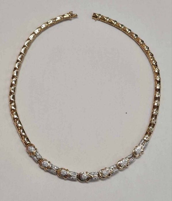 Colier din aur galben 18k, cu diamante naturale, SAU40