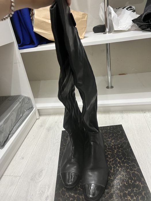 Продам кожаные сапоги