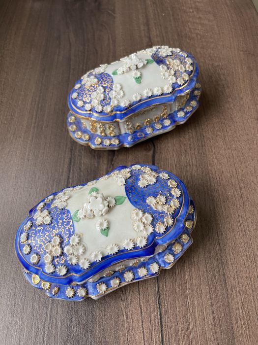 Set doua casete portelan