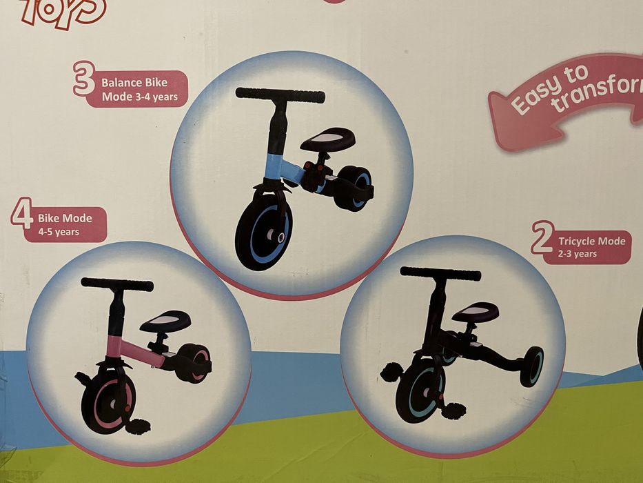 Ново! Колело, триколка 4в1 Феликс toys