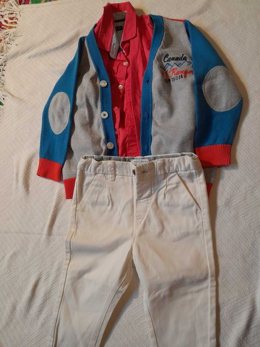 Jacheta+camasa+pantaloni baieti