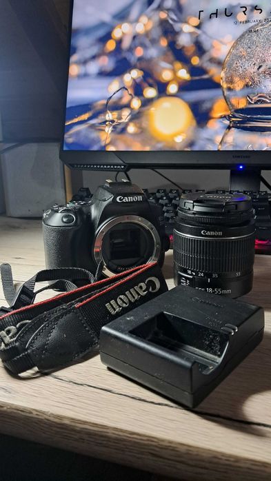 Canon EOS 250d + Obiectiv Canon de Kit 18-55mm f/3.5-6.3