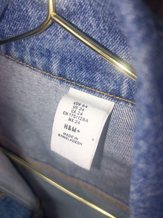 Джинсовая куртка H&M plus size