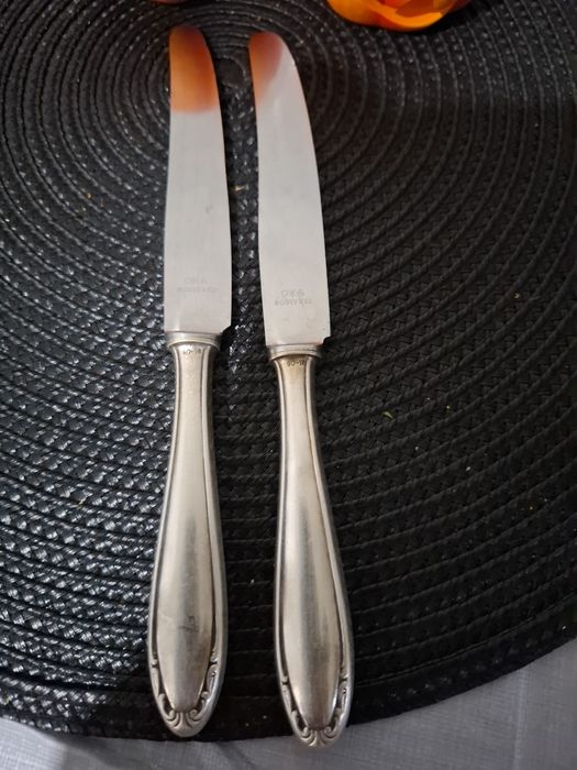 Cutit de argint model filigran lungime 20 cm